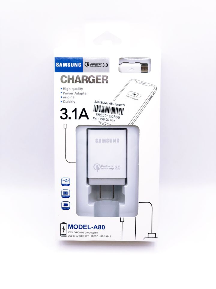 หัวชาร์จ+สายชาร์จ Sumsung A80 3.1A